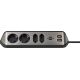 2. Brennenstuhl table socket 1 pc silver, protective contact 1 pc.