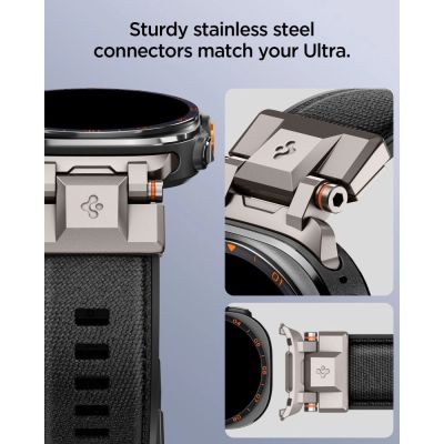 9. Spigen DuraPro Armor Samsung Galaxy Watch Ultra 47mm Strap - Black