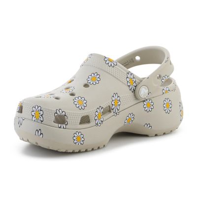 3. CROCS CLASSIC PLATFORM CLOG IN FLORAL METEOR 212668-1WY