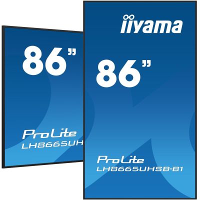 iiyama LH8665UHSB-B1 flat screen, 86 inches, 215.9 cm