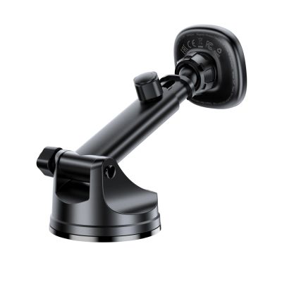 4. Acefast D47 Magnetic Dashboard Mount with Wireless Charger - Black