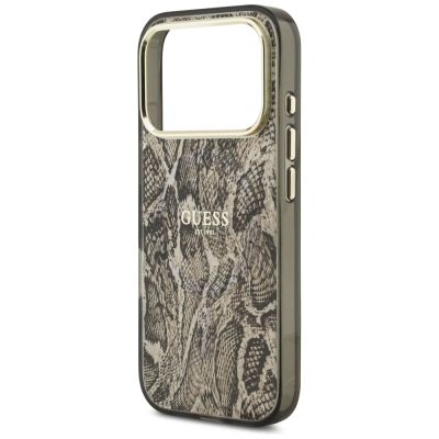 6. Guess Python Pattern MagSafe Case for iPhone 17 Pro / 18 Pro - Brown