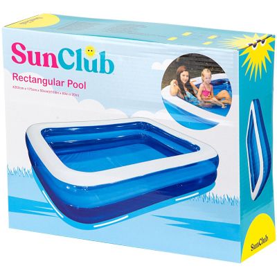10. RECTANGULAR FAMILY INFLATABLE POOL 262x175x50CM 51258