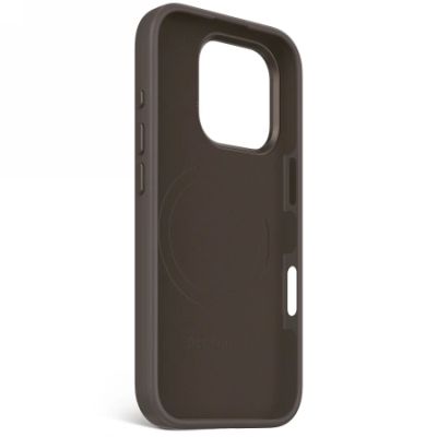 3. Decoded AntiMicrobial Silicone Backcover with MagSafe for iPhone 16 Pro - Dark Brown