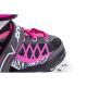 74. ROLLER SKATES-ROLLER SKATES-ICE SKATING 4IN1 ENERO PRO LED 34-37 PINK-GRAY