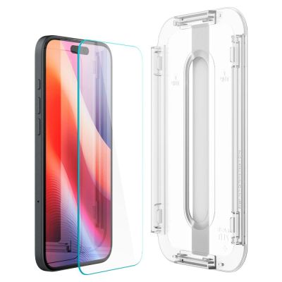 4. Spigen Glas.tR EZ Fit tempered glass for iPhone 15 / 16 - 2 pcs.