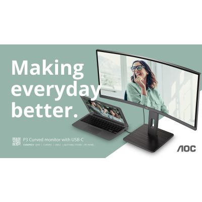 2. AOC 34" LED MONITOR CU34P3CV