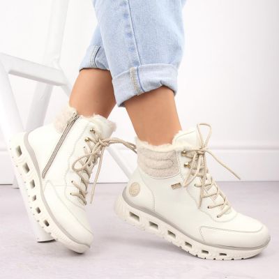 5. Rieker W RKR720 insulated sports boots, white