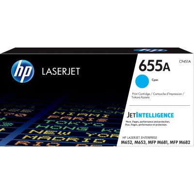 14. LASERJET TONER CRTG/655A CYAN