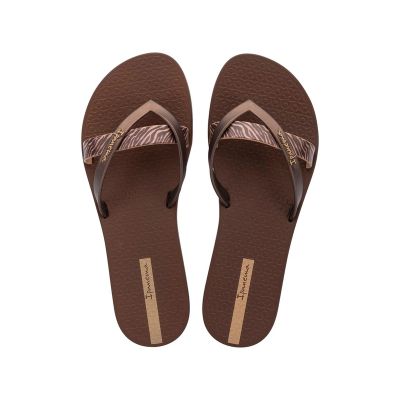2. Ipanema Kirei women's flip-flops, fashionable and comfortable, brown for the beach
