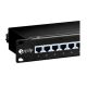 2. Equip CAT6 patch panel, 16 ports, black, 19" (1U)