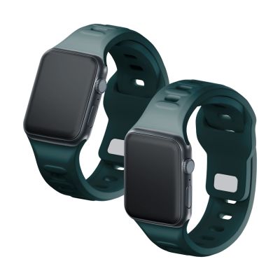 3. 3mk Silicone Watch Strap for Apple Watch 42 / 44 / 45 / 49 mm - green