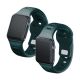 3. 3mk Silicone Watch Strap for Apple Watch 42 / 44 / 45 / 49 mm - green