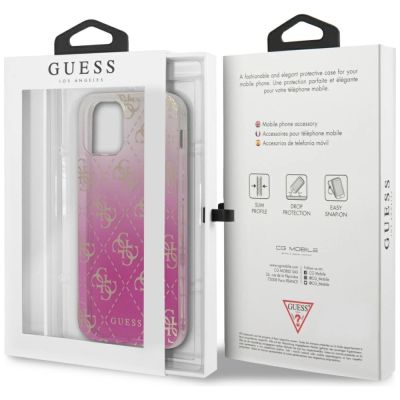 8. Guess GUHCP12SPCU4GGPI iPhone 12 mini 5.4" pink/pink hardcase 4G Gradient