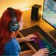 9. QCY V200 Pro Wired Gaming Headphones with 7.1 Sound and Detachable Microphone - Black