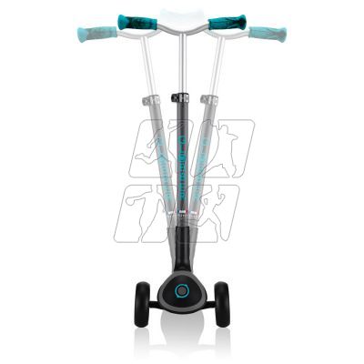 23. Globber Master Prime 3-wheel scooter / Black - Teal 664-105