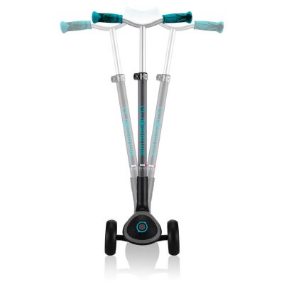 23. Globber Master Prime 3-Wheel Scooter / Black - Teal 664-105