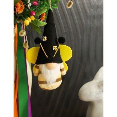 10. BLACK BEE GNOME 20CM PENDANT SPRING DECORATION