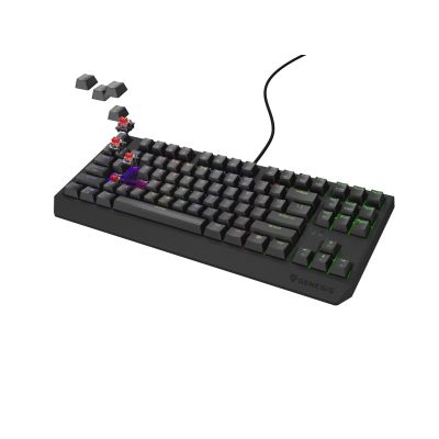 9. GENESIS Thor 230 TKL Gaming Keyboard USB + RF Wireless + Bluetooth QWERTY Black