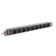 6. Lanberg PDU-09E-0300-BK RACK Power Strip (7 x UTE; 16 A (3680 W); 3m; black)