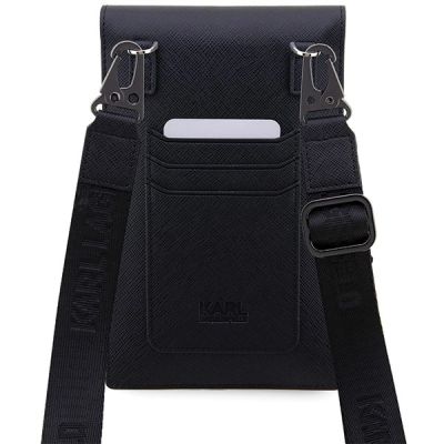 5. Karl Lagerfeld Handbag KLWBSAKCPMK black/black Saffiano Karl & Choupette