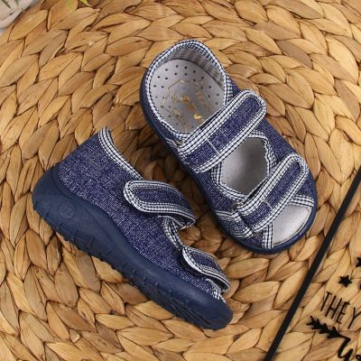 9. Boys' slippers and sandals, navy blue Nazo