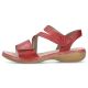 14. Rieker W RKR685 comfortable leather sandals red