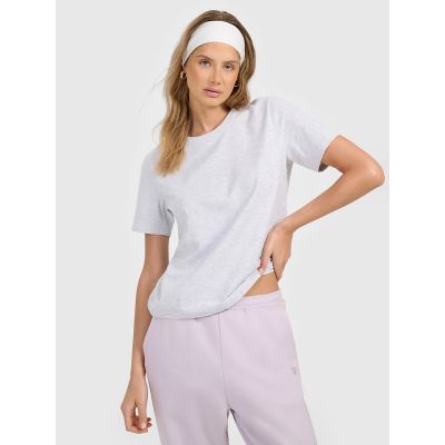 Women's regular plain T-shirt 4F 4FRMM00TTSHF3617-27M