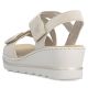 3. Women's beige wedge sandals Rieker 67410-62