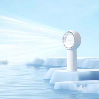 8. Jisulife Handheld Fan Life5 Plus 4000mAh Portable Mini Blower USB Fan - White
