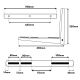 2. MACLEAN AIR CONDITIONER WALL BRACKET BRACKET / HANGER FOR MACLEAN AIR CONDITIONER / HEAT PUMP, DIMENSIONS 780X350X450MM, GA STEEL