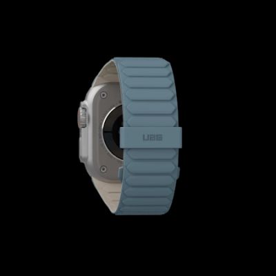 2. UAG Pathfinder Silicone Double-Sided Magnetic Strap for Apple Watch 42 / 44 / 45 / 46 / 49mm - Gray-Blue
