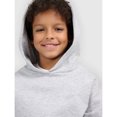 12. Boy's sweatshirt with hood, open, 4F 4FJWMM00TSWSM1860-25M