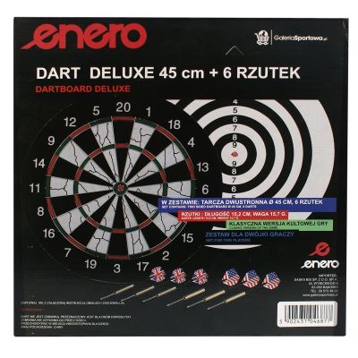 20. OUTDOOR CARDBOARD DART 45CM AND 6 ENERO DARTS