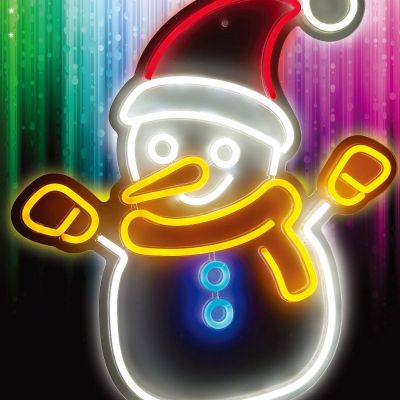 8. NEON SNOWMAN WALL LAMP
