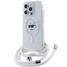 Karl Lagerfeld IML Choupette Head & Cord MagSafe case for iPhone 14 Pro - transparent