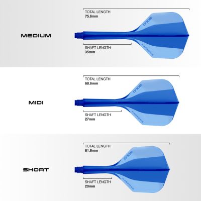3. Shaft + feather Harrows Solo - blue