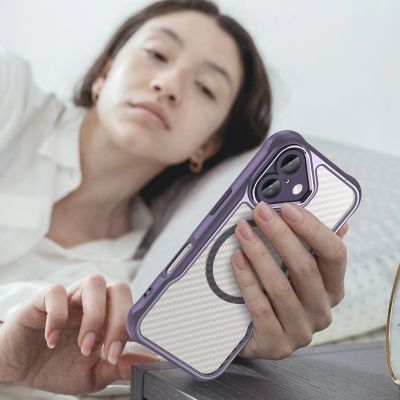 7. Leading Series MagSafe Silicone Case for iPhone 16 - Purple