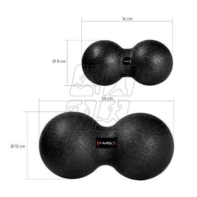 2. Double massage ball / Duo Ball HMS BLM02 12 * 24CM