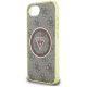 6. Guess IML Metal Glitter 4G Circle Triangle MagSafe case for iPhone 16e - brown