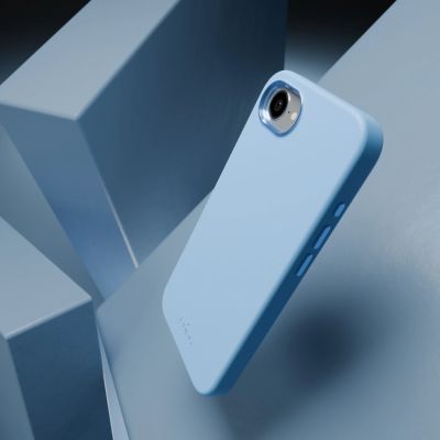 9. Puro Icon Mag Pro MagSafe Silicone Case for iPhone 16e/17e - Blue