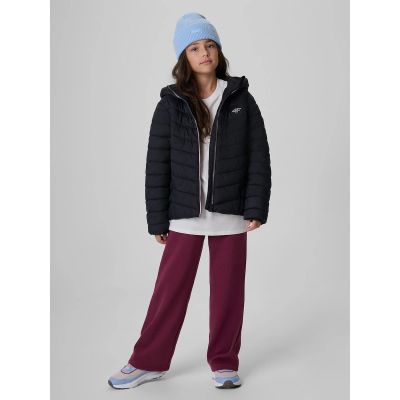 3. Girls' jacket with synthetic filling 4F 4FJRAW26TDJAF1054-20S