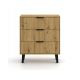 2. SCANDI 3S SLIM CHEST OF DRAWERS, ARTISAN OAK