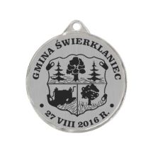 Metal Medal with Engraving on Laminate
