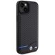 4. BMW Leather Carbon case for iPhone 15 Plus - black