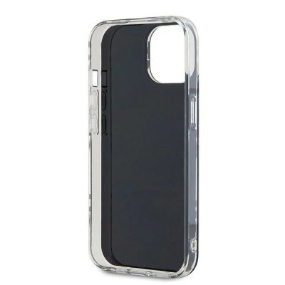 7. DKNY IML Checkered Mono Pattern case for iPhone 15 / 14 / 13 - black