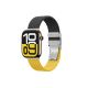 3. Set of 2 AmazingThing Blend Band for Apple Watch 45/46/49mm - Yellow-Black/Black