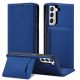 2. Magnet Card Case Case for Samsung Galaxy S22 + (S22 Plus) Pouch Wallet Card Holder Blue