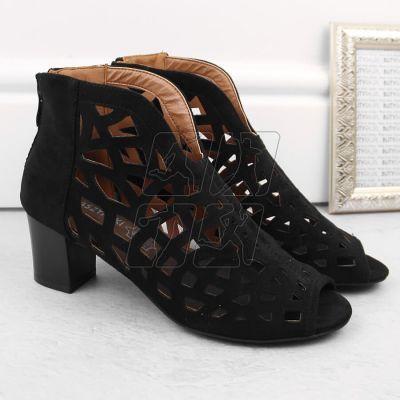 3. M.Daszyński W SAN32A black suede ankle boots