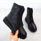 2. Women’s black leather platform ankle boots Rieker 70408-00